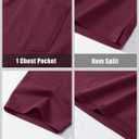 MAGCOMSEN Mens Polo Shirts Short Sleeve Cotton Pique Golf Shirts with Pocket Casual Performance Moisture Wicking Polos (Red)