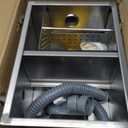 BEAMNOVA 8lbs Commercial Grease Trap Stainless Steel Interceptor for Restaurant Side Inlet
