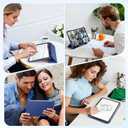 Mastten for iPad (A16) 11th Generation Case 11 Inch 2025 with Screen Protector, iPad 10th Generation Case 10.9 Inch 2022 Cute Slim Hard Translucent Back Full Protective Trifold Stand Cover, NavyBlue