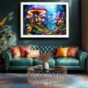 PuzzOne Puzzles for Adults 1000 Pieces Mushroom Village Jigsaw Puzzles Forest Fantasy Night for Challenging Game Adults Seniors Home Decor Great Gift, 27.5 x 19.7 Inch