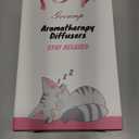 200ML Ceramic Essential Oil Diffuser - Ultrasonic Aromatherapy & Humidifier with 7-Color LED Lights, Auto Shut-Off, White, 1H/3H/6H Timer | Scent for Home,Office,Yoga