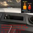 Golf Cart Dashboard Tray for Evolution D5 Maverick & Ranger  Injection-Molded Glass Fiber Reinforced, Matte Leather Finish, 3D-Scanned Custom Fit