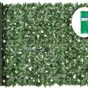 KASZOO Artificial Ivy Privacy Fence Screen, 120x40in Artificial Faux Privacy Fence Artificial Hedge Fence Panel Balcony Privacy Screen Decoration for Patio, Balcony, Wall, Backyard Indoor Outdoor