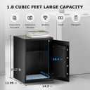 Bonsaii Large Safe Box 1.8 Cubic Feet with Digital Lock, Steel Security Safe Box with Removable Shelf for Home, Office, Cash, Valuables, Jewelry, 14.2" x 12.99" x 19.7"
