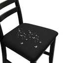 NORTHERN BROTHERS Waterproof Chair Cushions Covers, Chair Covers for Dining Room, Dining Room Chair Covers, Black