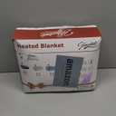 Homemate Electric Heated Blanket Twin - 62"x84" Heating Bed Blankets Throw with 10 Heating Levels 8 Hours Auto Off Fast Heating Over-Heated Protection Ultra Soft Warm Flannel ETL Certified Grey