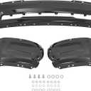 HECASA Bumper Face Bar 3Pcs Compatible with 2009-2012 Ram 1500