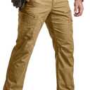 CQR Men's Quick Dry Tactical Pants, Water Resistant Outdoor Pants, Lightweight Stretch Cargo Work Hiking Pants, 36W/30L