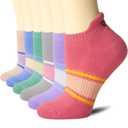 CS CELERSPORT 6 Pairs Ankle Athletic Running Socks Low Cut Sports Tab Socks for Men and Women
