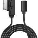 AMI MMI Aux Cable for Apple iPhone 14 13 12 11 XS XR X 8 7 6 SE Compatible with Audi A3/A4/A5/A6/A7/A8/S4/S6/S8/Q5/Q7/R8/TT 2011-2016, VW CC Magotan with MMI 3G System (3.3FT)