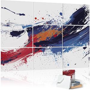 9 Pack Wall Art Acoustic Panels,48" X 36"Sound Absorbing Panels, Decorative Sound Dampening Panels, Acoustic Treatment for Studio Home and Office（Dynamic）