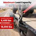 Stake Pocket D Ring, 18000lbs D Rings Heavy Duty Stake Pocket Tie Down for Trailers and Flatbeds Trucks, Removable Trailer Tractor Tie Down Accessories Anchor for Flatbed Cargo Trucks, 4 Pack