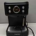 Empstorm Black Espresso Machine with Milk Frother, Cappuccino Machines for Home