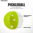 Pickleballs 4 Pack Indoor Outdoor Balls, 74mm 40-Hole Design for Consistent Play, Durable TPE Material by Rotomolding Process