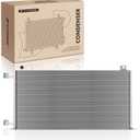 A-Premium Air Conditioning A/C Condenser Compatible with Chevrolet, GMC & Cadillac Models - Silverado 1500, Suburban 2500, Tahoe, Sierra 3500, Yukon, Escalade, H2