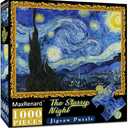 MaxRenard Game 1000 Pieces Jigsaw Puzzle For Adult Fine Art Collection Toy -The Starry Night- Homewall Decoration Christmas Gifts Happy New Year