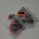 4 inch Stem Caster Wheels 2000lbs, Threaded Stem Casters Set of 4 Heavy Duty,3/8"-16 x 1(Stem Diameter 3/8", Length 1"), Safety Dual Locking Caster, Industrial Castor Wheels for Cart,Furniture