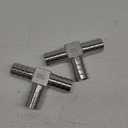 Hosetail Splitter 304 Stainless Water Gas Pipe Joint, (Tee,26mm) (2 Packs) 