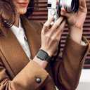 SUNFWR Leather Bands Compatible with Apple Watch Band 42mm(Series 3 2 1) 44mm 45mm 46mm 49mm for Men Women, Top Grain Genuine Leather Replacement Strap for iWatch Ultra 3 2 1, SE3 2 1, Series 11 10 9 8 7 6 5 4 3 2 1