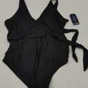 SWIMWEAR ESSENTIALS WRAP SWIMSUIT (M)