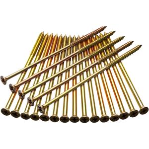 MorningRo 20 Pcs 7'' Gutter Screws Without Metal Ferrule Durable Gutters Nails and Spikes Easy-to-Install Secure Gutter Fasteners for Sagging Gutters and Maintenance (Brown)