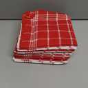 DII Waffle Weave Kitchen Collection, 100% Cotton, Dishcloth Set, Red 12 Piece