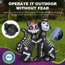 ZPISF 6 FT Halloween Inflatables Skeleton Black Cat and Dog Day of The Dead Outdoor Decorations, Inflatable Halloween Blow Up Yard Decorations with Built-in LED Lights for Yard Lawn Garden Decor