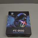 Fachixy FC200 PC Gaming Headset for PS4, PS5, Switch, Xbox One, Mac, Noise Canceling Headphones with Microphone, Computer Headset with 3.5mm Jack & RGB Light (RED)