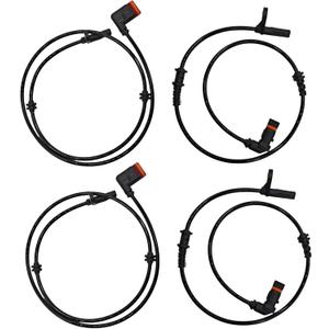 YOSTIPARTS Wheel Speed Sensor ABS Compatible with 2008-2009 C230 2010-2011 C250 2008-2009 C280 2008-2011 C300 2008-2011 C350 2008-2011 C63 AMG 2045400117 2115400317 2045400317 2-pc Front 2-pc Rear