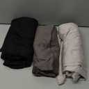 3 Pack Women's Wide Leg Pants Crossover with Pockets High Waist Loose Sweatpants Casual Lounge Yoga Workout Palazzo (X-Large, Black/Grey/Light Gray)