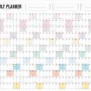 Yearly Wall Calendar 2026, Paper Full Year Wall Calendar One Page, 365 Day Calendar at One Glance, 23"X 33", Paper Folded