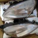 Fit for 2011-2023 Peterbilt 579 587 Class 8 Truck Projector Headlight Headlamp Black Housing Assembly Replacement Pair/Set