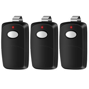 Kingdder 3 Pieces Garage Door Remote Compatible for Multicode 300mhz 10 Dip Switch 3089 3060 3070 Gate Opener Remote Multicode Gate Opener with Keychain (Black)