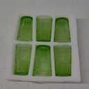 Vintage Drinking Glasses Set - 12 Oz Romantic Embossed Glassware - Premium Glass Cocktail Cups for Water Juice Tea Beverage - Set of 6 - Green