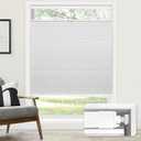 LazBlinds No Drill Cordless Cellular Shades, 33" W x 72" H, White