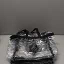 Medium clear bag, black logo, black strap, 5 pcs