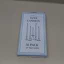 16 Pack Ivory Taper Candles, 7-8 Hours Burn Time, Unscented, Smokeless and Dripless, 4/5 x 10 Inch for Christmas,Household,Dinner,Wedding,Valentine's Day,Party and Home Dcor Candlesticks