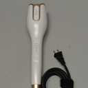 Automatic Rotating Curling Iron, Automatic Hair Curler, 4 Temperature Settings for All Hair Types, 3 Heating Durations for Diverse Styles, 1 Inch, Beach Waves Curling Wand (White)