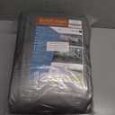 Tarp Cover 24X24 Silver/Black Heavy Duty Thick Material, Waterproof, Great for Tarpaulin Canopy Tent, Boat, RV Or Pool Cover! by Trademark Supplies 2 Pack