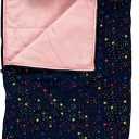 Happy Nappers Pillow & Sleepy Sack- Comfy, Cozy, Compact, Super Soft, Warm, All Season, Sleeping Bag with Pillow- Medium 54 x 20, Shimmer Unicorn