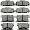 DYZJKWJW D914 D537 Front Rear Ceramic Brake Pads Set Fit For 2012-2015 Honda Civic,For 2013-2015 Acura ILX,For 2003-2007 Honda Accord (8 pcs)