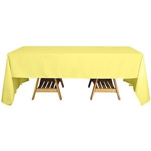 BalsaCircle 60x126-Inch Yellow Rectangle Polyester Tablecloth Table Cover Linens for Wedding Party Events Kitchen Dining