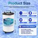 Vexca® Swimming Pool Filter Cartridge Compatible with Pentair's Sta-Rite PLM100, 27002-0100S and System 2 Modular Media Pool and Spa D.E. Filter, 100 Sq.Ft, 1 Pack