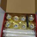 Window Candles, 8 Pack LED Battery Operated Christmas Candles for Windows with Remote Timer Electric Flameless Candle Lights with Candle Holders Suction Cups for Christmas Decorations