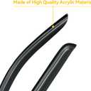 Window Visors Rain Guards for 2005-2021 Nissan Frontier Crew Cab, Window Vent Wind Deflectors Shades for 2009-2013 Suzuki Equator Crew