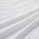 Ruffle Duvet Cover King Size, 3PCS Soft Washed Microfiber Vintage French Country Duvet Cover Set with Button Closure, White, 104x90 in