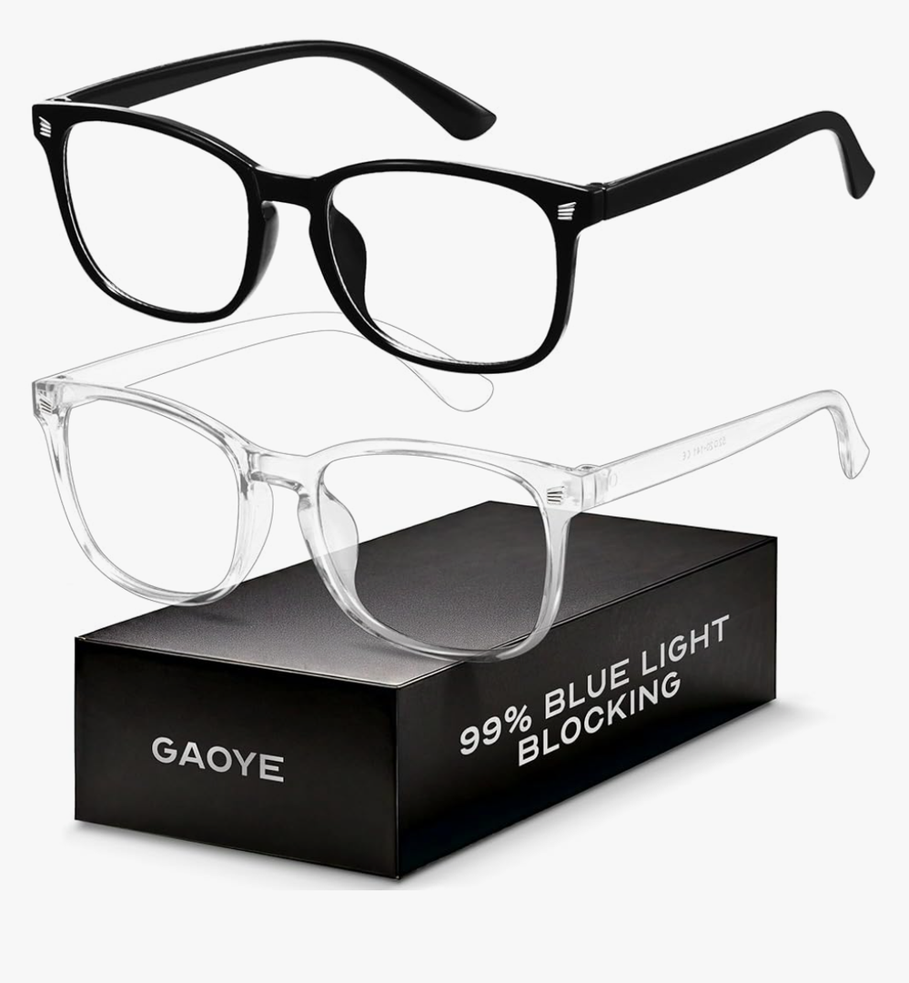 Blue Light Blocking Glasses - Fashion Square Fake Eyeglasses, Anti UV Ray Computer Gaming Glasses Blue Blockers for Women/Men