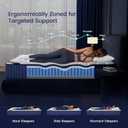 Twin Mattress, 2026 Upgraded 8-inch Twin Size Mattress in a Box, Cooling Gel Memory Foam Hybrid Mattress with Pocket Springs, Luxury Comfort, Twin Bed Mattress for Pressure Relief, Zoned Support