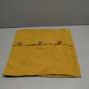 HWY 50 Mustard Yellow Chenille Throw Pillow Covers 18x18 Inch with Triple Buttons, Soft Farmhouse Accent Decorative Cushion Cases for Couch Sofa Bed Living Room Pack of 2