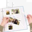 11 x 9 Inch Photo Album Refill Pages,Album Pages for 3 Ring Binder,Photo Album Self Adhesive Pages, for 2x3 4x6 5x7 8x10 Replacement Photo Album Sheets